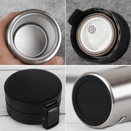 Copo Térmico Café Aço Inox Caneca A Vácuo Vacuum Chá 380 ml:BRANCO - 5