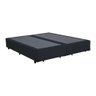 Base Box Queen Bipartido Suede Preto - 1
