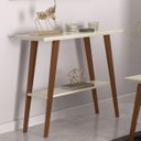 Ver imagem 4 de Aparador Larissa/monaco Pés Madeira Maciça Tampo Mdf 25mm Off White