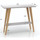 Ver mais imagens de Aparador Larissa/monaco Pés Madeira Maciça Tampo Mdf 25mm Off White