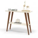 Ver imagem 7 de Aparador Larissa/monaco Pés Madeira Maciça Tampo Mdf 25mm Off White