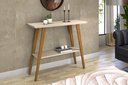 Ver imagem 1 de Aparador Larissa/monaco Pés Madeira Maciça Tampo Mdf 25mm Off White