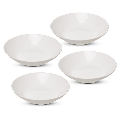 Jogo de Pratos Fundo Essenza de Jantar em Opaline 4 Peças 20 Cm - Rojemac Profissional