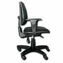 Ver imagem 2 de Cadeira de Escritório Executiva Giratória Ergonômica com Base em Aço com Capa de Nylon