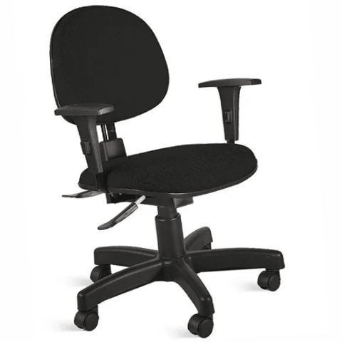 Cadeira de Escritório Executiva Giratória Ergonômica com Base em Aço com Capa de Nylon