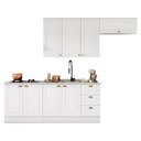 Ver imagem 1 de Cozinha Completa Americana 5 Peças sem Vidro Branco - Móveis Henn