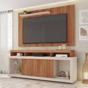 Ver imagem 2 de Painel com Rack Bancada para Tv Paris 180cm Freijo/off White - Sallar Home