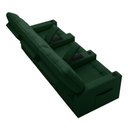 Ver imagem 6 de Poltrona do Papai Reclinável Cinema 3 Lugares Manual Baú Usb Haifa F05 Veludo Verde e - Lyam Decor