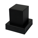 Ver imagem 1 de Acabamento Volante Quadrado Preto Registro Base Padrão Deca