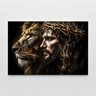 Quadro Decorativo Leão de Judá Jesus Cristo Sala Quarto Casa Escritório - 3