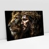 Quadro Decorativo Leão de Judá Jesus Cristo Sala Quarto Casa Escritório - 2