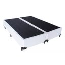 Ver imagem 1 de Cama Box Queen Bipartido Corino Branco 37x158x198
