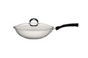 Ver imagem 1 de Wok Solar Silicone Inox Fundo Triplo Tampa de Vidro 28cm 3,3L Tramontina