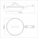 Ver imagem 4 de Wok Solar Silicone Inox Fundo Triplo Tampa de Vidro 28cm 3,3L Tramontina
