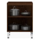 Ver imagem 2 de Balcão de Cozinha sem Tampo 60cm 2 Portas Safira Luciane Móveis
