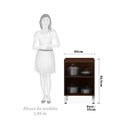 Ver imagem 3 de Balcão de Cozinha sem Tampo 60cm 2 Portas Safira Luciane Móveis