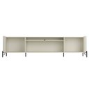 Ver imagem 2 de Rack para Sala de Estar Tv 75 Pol 4 Portas Brise Pés Industrial Preto Alef I03 Luna - Lyam Decor
