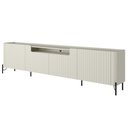 Ver imagem 5 de Rack para Sala de Estar Tv 75 Pol 4 Portas Brise Pés Industrial Preto Alef I03 Luna - Lyam Decor