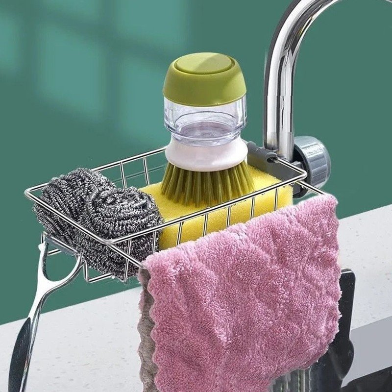 Suporte Organizador com Fixação na Torneira Sabão Pia Cozinha - 5