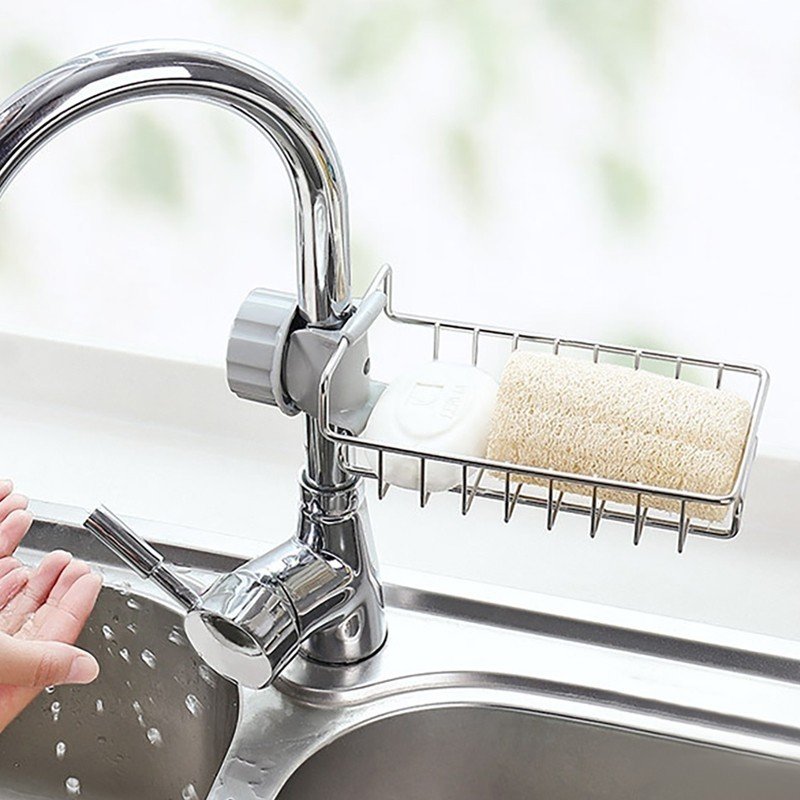Suporte Organizador com Fixação na Torneira Sabão Pia Cozinha - 1