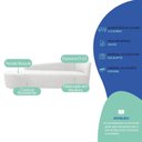 Ver imagem 5 de Recamier Curvo Orgânico 160cm 2 Lugares Lado Esquerdo para Sala de Estar Bouclé Paris