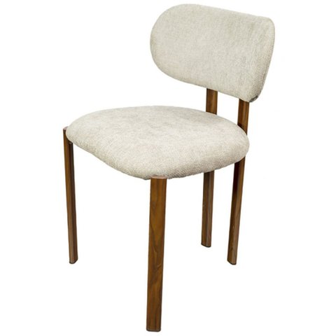 Cadeira Jari Base Escura - Linho Cinza