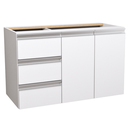 Ver imagem 2 de Balcão Móvel Gabinete Mdf para Banheiro sem Tampo 80cm Esquerdo sem Fundo