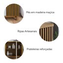 Ver imagem 3 de Buffet 4 Portas Ripado com Marmorizado Ibiza Plus Yescasa