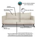 Ver imagem 7 de Sofá Zefir 3 Lugares 2,20 Veludo - Lucadi Home
