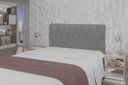 Ver imagem 3 de Cabeceira Viena Plus Casal 1400mm Veludo Slim Chumbo - Simbal