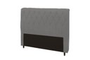 Ver imagem 1 de Cabeceira Viena Plus Casal 1400mm Veludo Slim Chumbo - Simbal