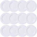 Ver imagem 1 de Kit 12 Pratos de Porcelana Branco 27cm Raso Tramontina Vibra