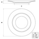 Ver imagem 3 de Kit 12 Pratos de Porcelana Branco 27cm Raso Tramontina Vibra