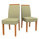 Ver imagem 1 de Conjunto Com 2 Cadeiras Para Sala de Jantar Veneza Ypê WD25 New Ceval
