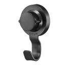Ver imagem 1 de Gancho Multiuso Plástico Metalizado Ventosa Preto Fosco 3kg