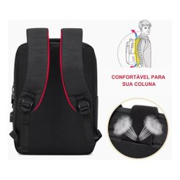 Mochila Notebook Moderna Resistente Hwj Cor Preto 30l - 4