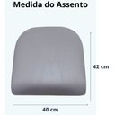 Ver imagem 7 de Kit 6 Cadeira Jantar Belize Assento Estofado Tecido Corino