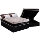 Ver imagem 1 de Cama Box Baú Queen: Colchão Molas Masterpocket Ensacadas Herval Maxspring Marselha + Base Crc