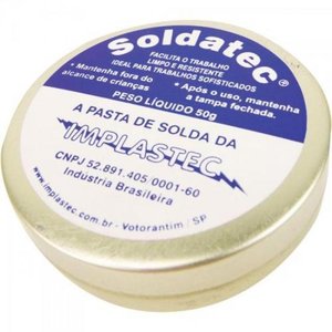 Pasta de Solda 50g Implastec Base de Colofônia
