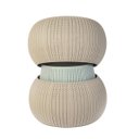 Ver mais imagens de Conjunto Cozy Seat Keter – 2 Pufes + 1 Mesa Baú com Textura Tricô