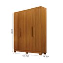 Ver imagem 2 de Guarda Roupa Solteiro Ripado 100% MDF Aspen - Arbo Design