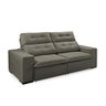 Sofá 3 Lugares Retrátil e Reclinável Turmalina Veludo 182cm Redenobre Cor:Cappuccino; - 1