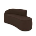 Ver imagem 1 de Sofá 2 Lugares Orgânico 140 Cm Morgan Suede Marrom L01 - D’Rossi