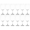 Ver imagem 2 de Conjunto 12 Taças de Vinho Tinto 580ml Cristal Degustação Lyor Sommelier Crystalite Bohemia Linha