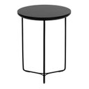 Ver imagem 4 de Mesa Lateral Minimalista Lille em Metal Preto com Tampo Redondo