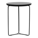 Ver imagem 5 de Mesa Lateral Minimalista Lille em Metal Preto com Tampo Redondo