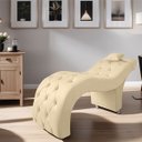 Ver imagem 2 de Maca Estofada Estética Inclinada Veludo Bege Conce - Meu Estofado