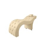 Ver imagem 1 de Maca Estofada Estética Inclinada Veludo Bege Conce - Meu Estofado