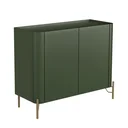 Ver imagem 2 de Buffet Mdf com Gaveta e Porta Lisa L98,5 X A81,5cm Musgo/dourado F830l