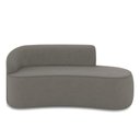 Ver imagem 3 de Sofá 3 Lugares Orgânico 180 Cm Morgan Suede Grafite D03 - D'Rossi
